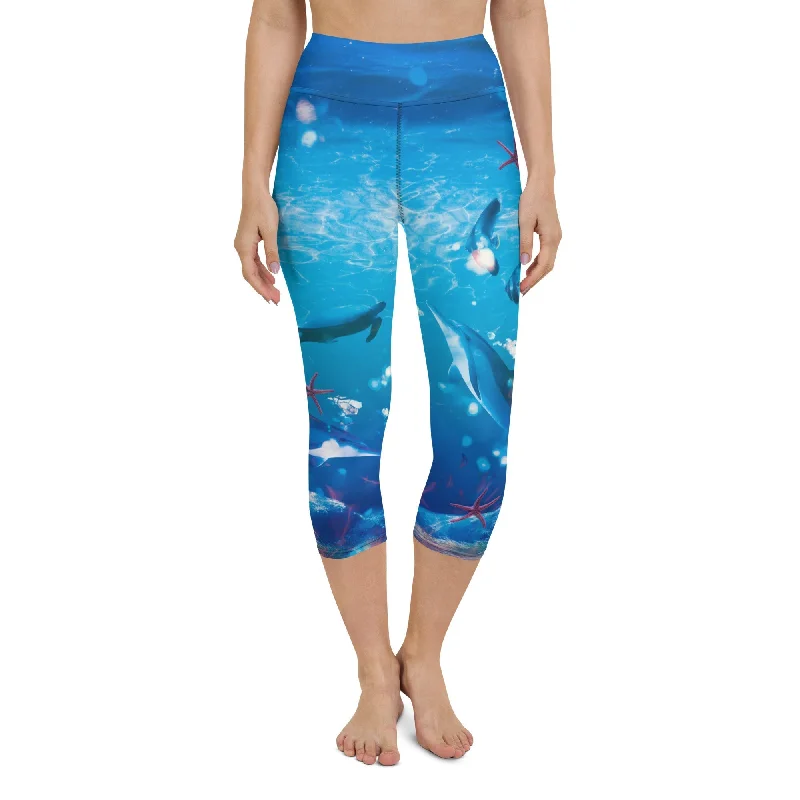 Sea World Yoga Capris