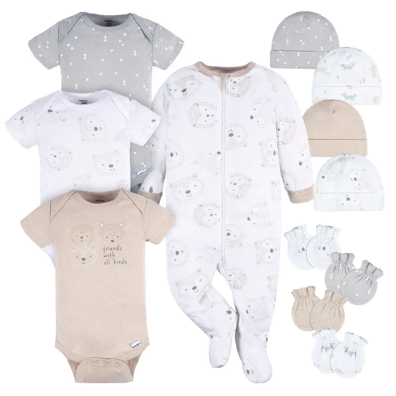 12-Piece Baby Neutral Woodland Layette Bundle