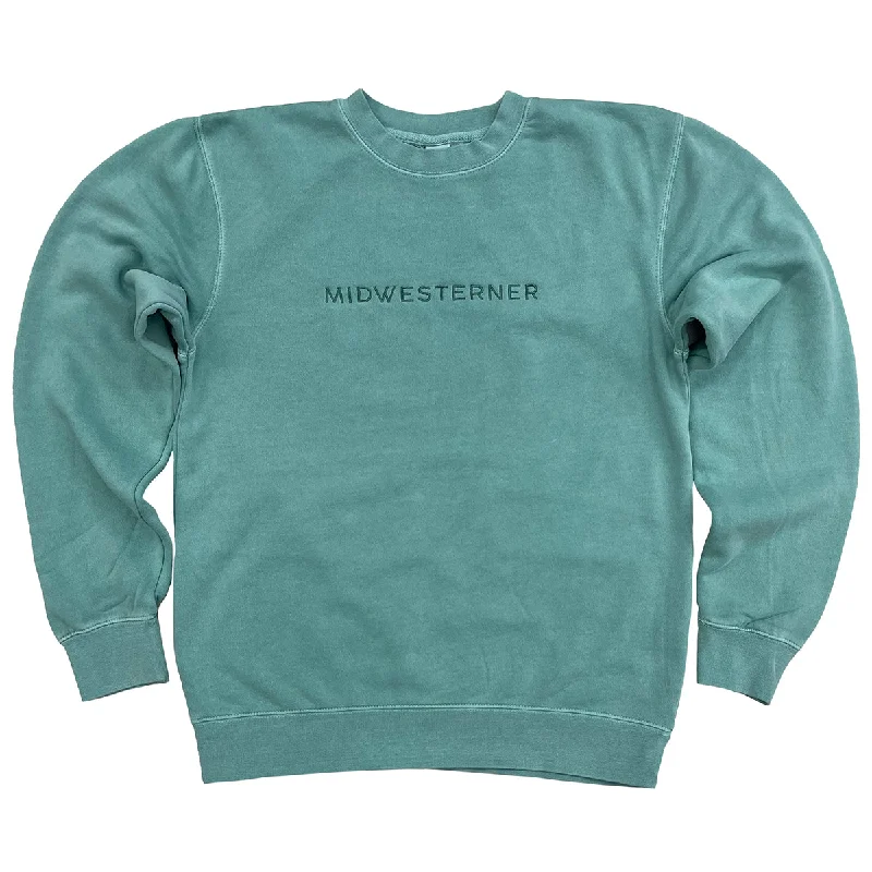 Midwesterner Mint Embroidered Sweatshirt