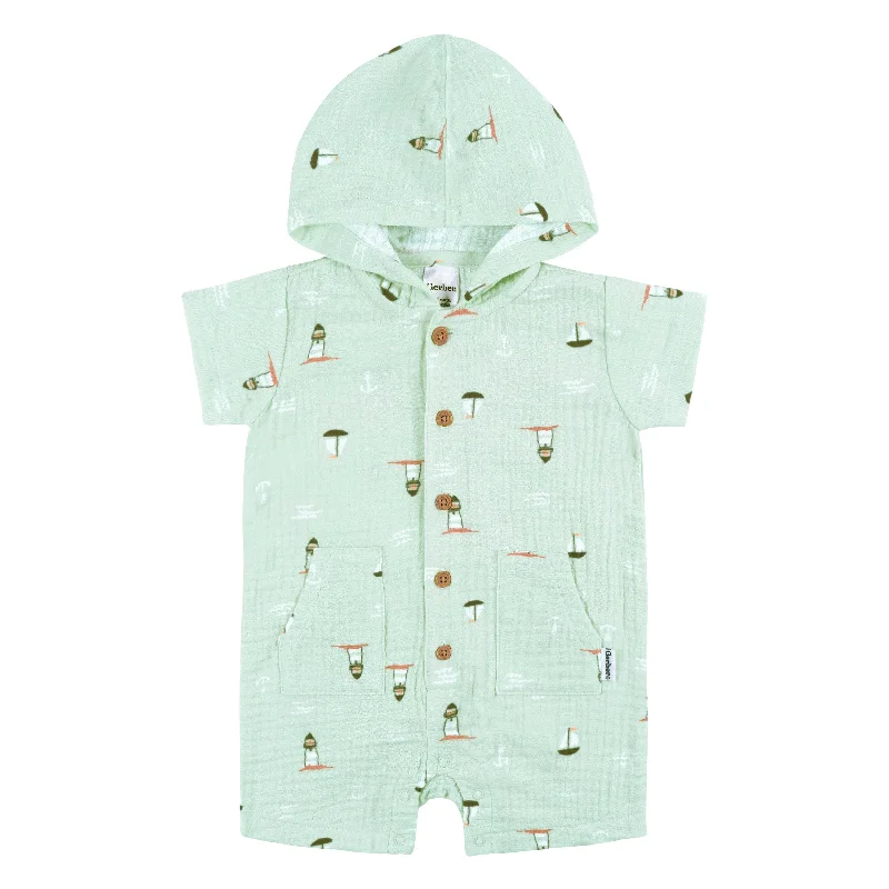 Baby Boys Sea Scene Hooded Romper