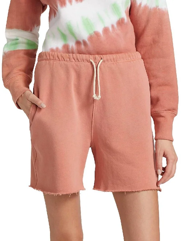 80S Sweat Short In Faded Clay