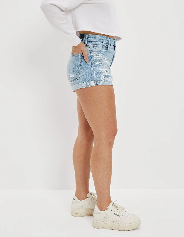 AE Stretch Curvy Denim Mom Short