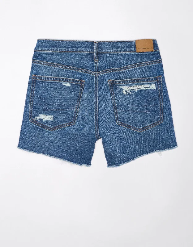 AE Strigid 4" Perfect Ripped Denim Short